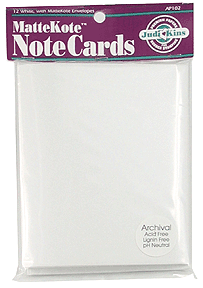 Notecards and Envelopes Mattekote (tm) (12)