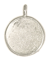 Patera - Large Pendant Circle Silver (1)