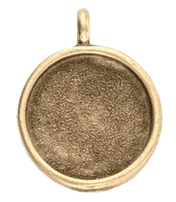 Patera - Large Pendant Circle Gold (1)