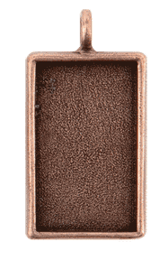 Patera - Large Pendant Rectangle - Copper (1)