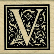 Illuminated Initial V